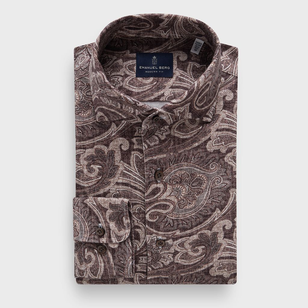 Premium Quality Full Button Jersey Knit Shirt in MF DARK GREY — Emanuel Berg