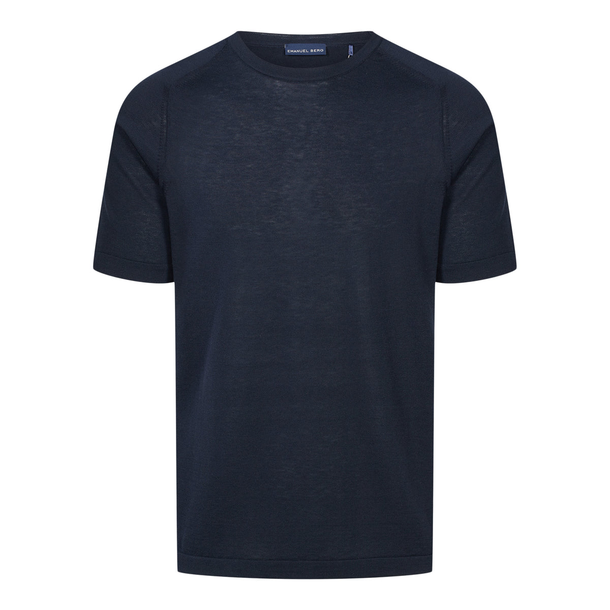 Short Sleeve Raglan Crew Neck in Navy — Emanuel Berg