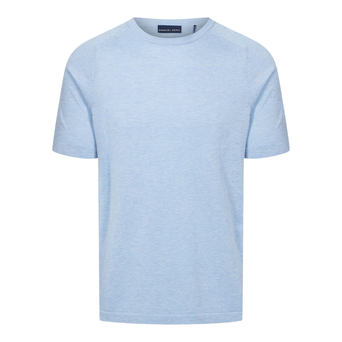 Short Sleeve Raglan Crew Neck in Bright Blue — Emanuel Berg
