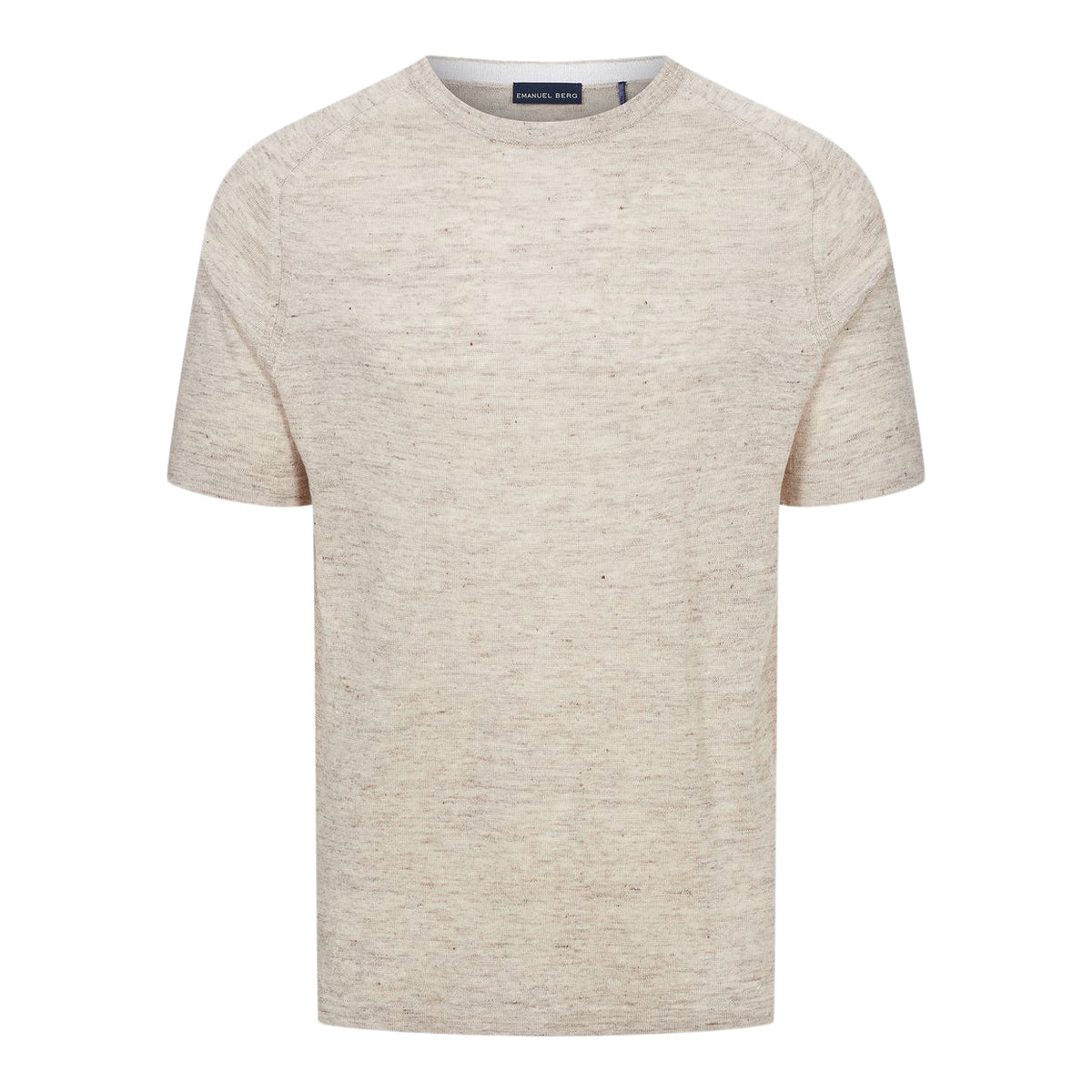Raglan Linen Short Sleeve Crew Neck in Medium Beige — Emanuel Berg