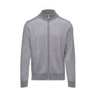 Mixed Panel Merino Zip Cardigan