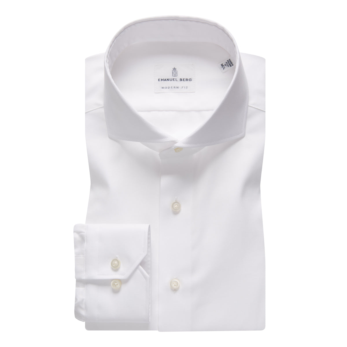 Traveller Dress Shirt in White — Emanuel Berg