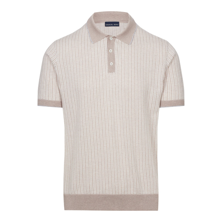 Short Sleeve Jacquard Polo