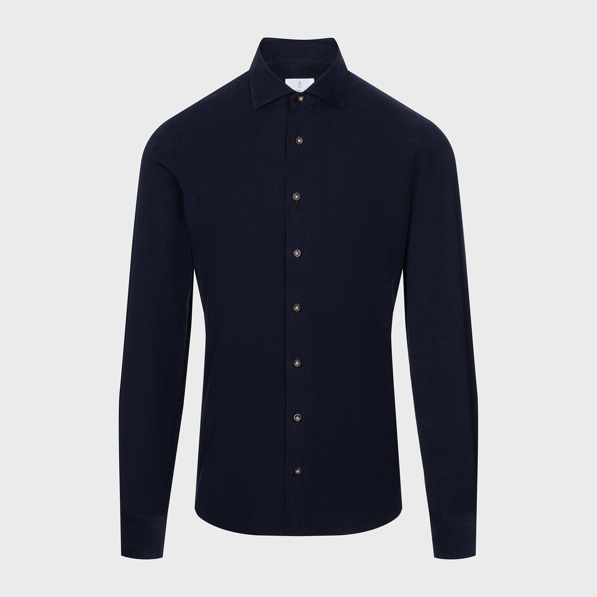 Corduroy Casual Shirt — Dark Navy in Dark Navy — Emanuel Berg