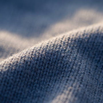 Merino Quarter-Zip Sweater fabric detail — Emanuel Berg