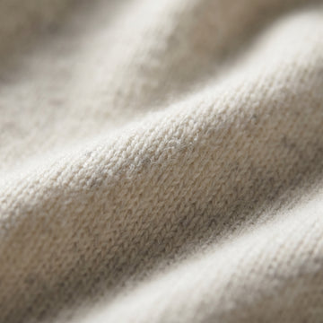 Merino Quarter-Zip Sweater fabric detail — Emanuel Berg