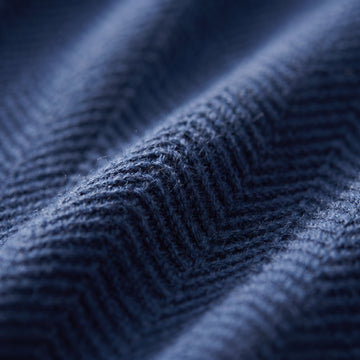 Lightweight Structured Long-Sleeve Polo fabric detail — Emanuel Berg