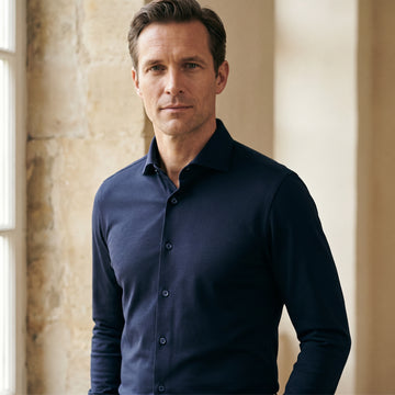 Modern 4Flex Stretch Knit Shirt, worn — Emanuel Berg