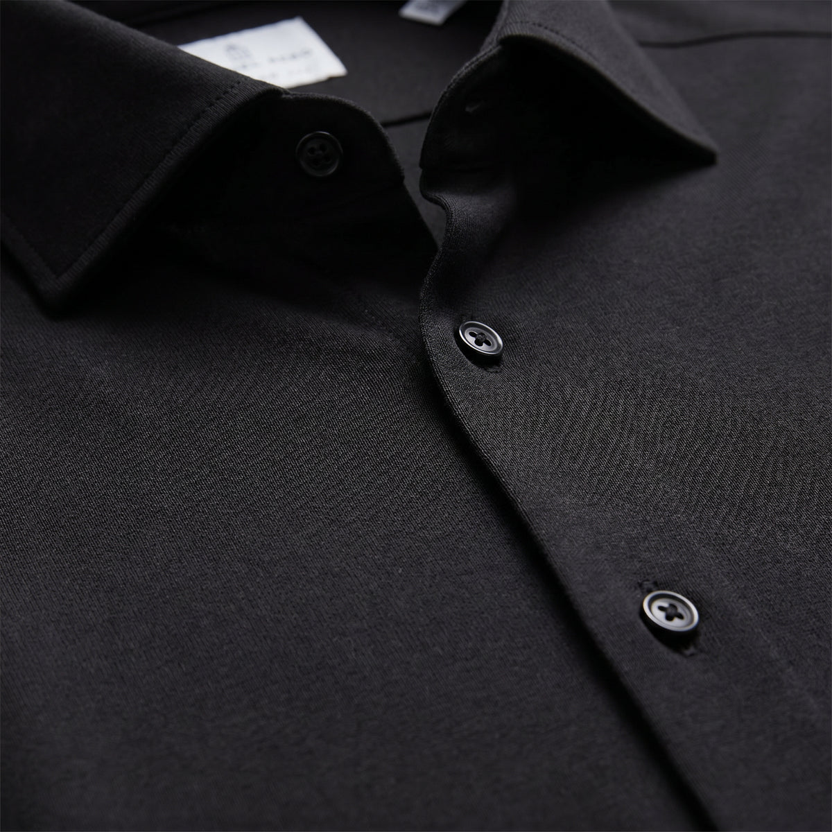 Modern 4Flex Stretch Knit Shirt in Black — Emanuel Berg