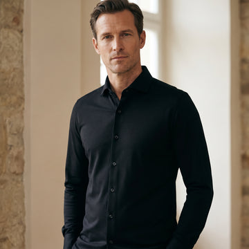 Modern 4Flex Stretch Knit Shirt, worn — Emanuel Berg