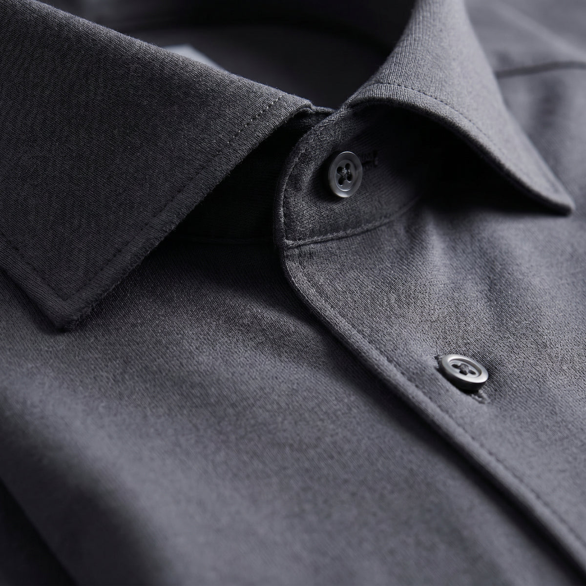 Modern 4Flex Stretch Knit Shirt in Charcoal — Emanuel Berg
