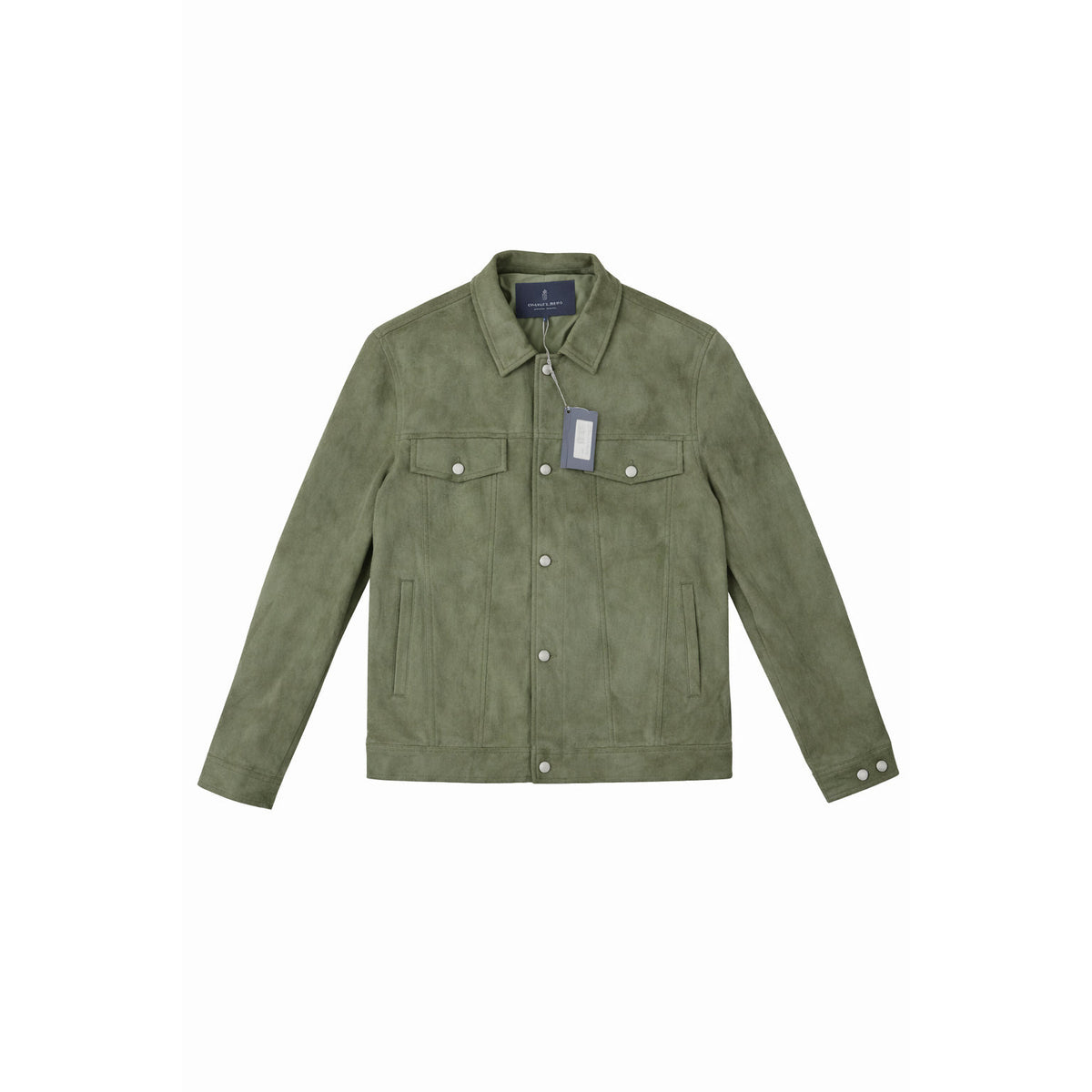 Performance Ultra Suede Jean Jacket in 204 KHAKI — Emanuel Berg
