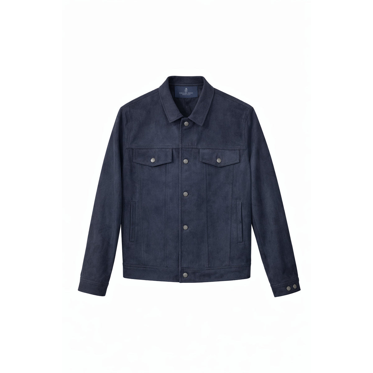 Performance Ultra Suede Jean Jacket in 401 NAVY — Emanuel Berg