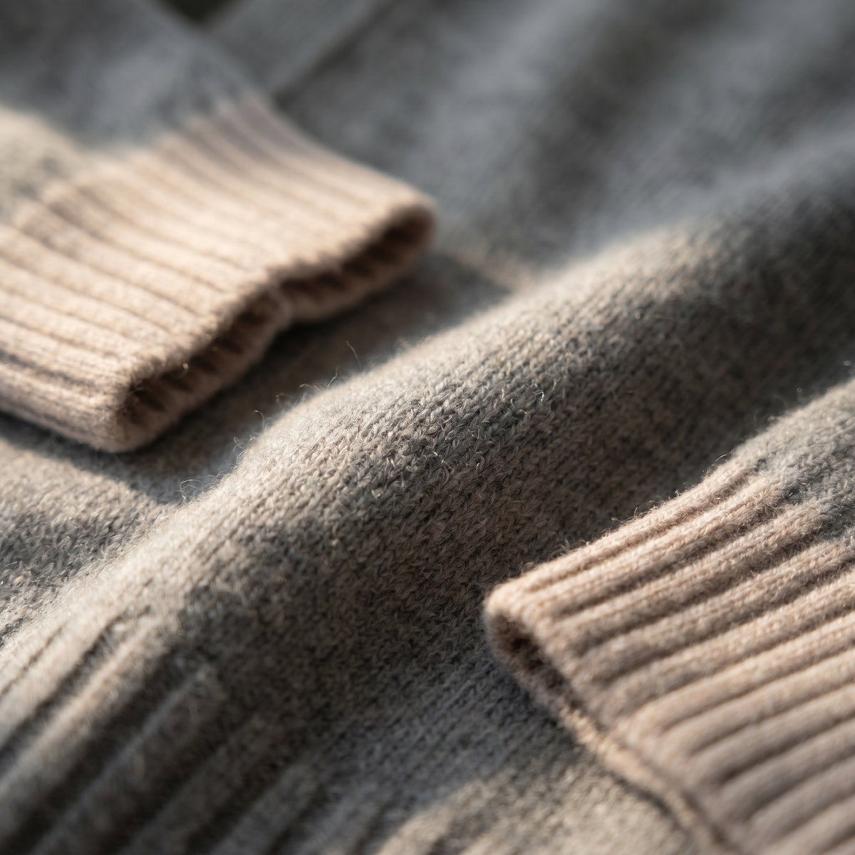 Merino Cashmere Button-Up Cardigan in Silver — Emanuel Berg