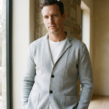 Premium Merino Swacket, worn — Emanuel Berg