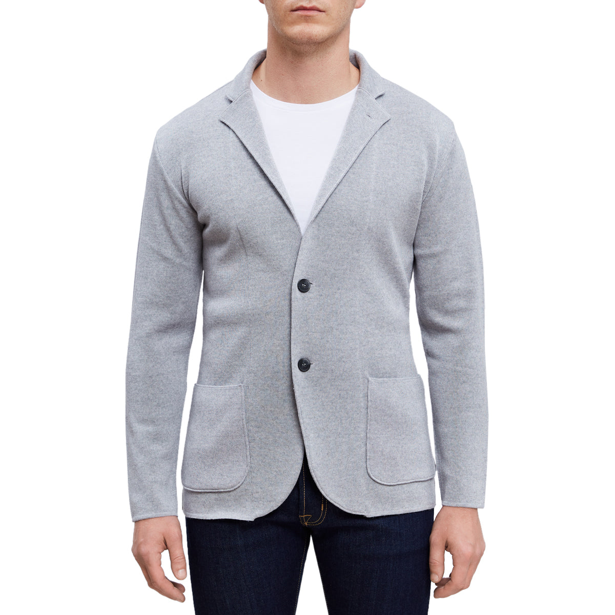 Premium Merino Swacket in Light Grey — Emanuel Berg