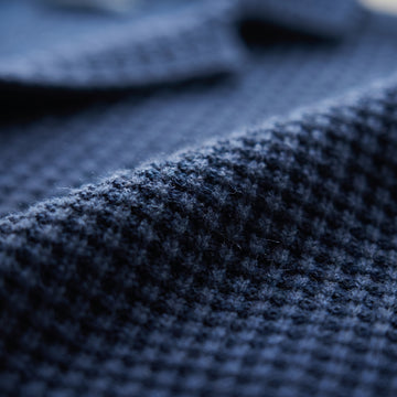 Premium Merino Swacket fabric detail — Emanuel Berg