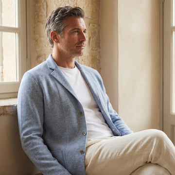 Premium Merino Swacket, worn — Emanuel Berg