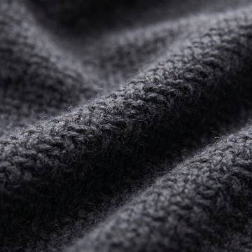 Lightweight Merino Wool Zip Cardigan fabric detail — Emanuel Berg