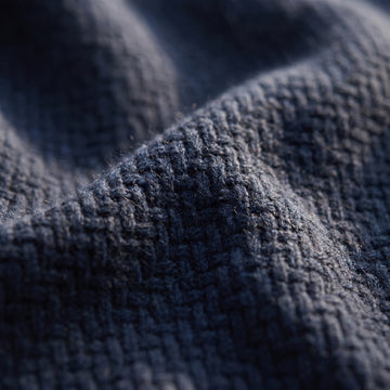 Lightweight Merino Wool Zip Cardigan fabric detail — Emanuel Berg