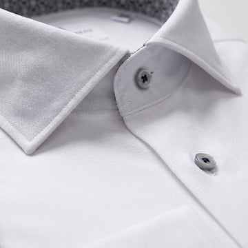Modern 4Flex Stretch Knit Shirt With Contrast fabric detail (89% cotton, 11% elastane) — Emanuel Berg