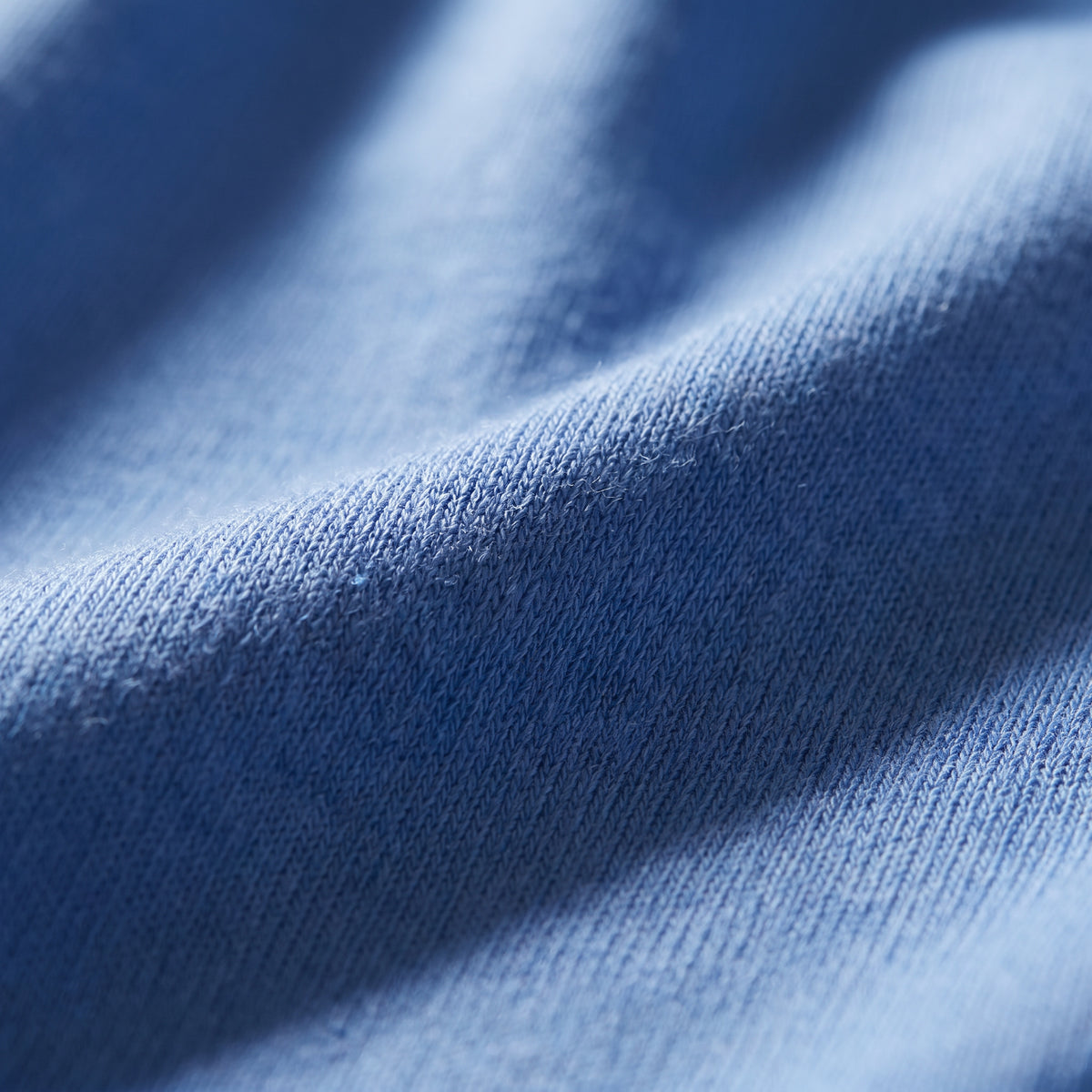 Long Sleeve Stretch Knit Shirt in Blue — Emanuel Berg