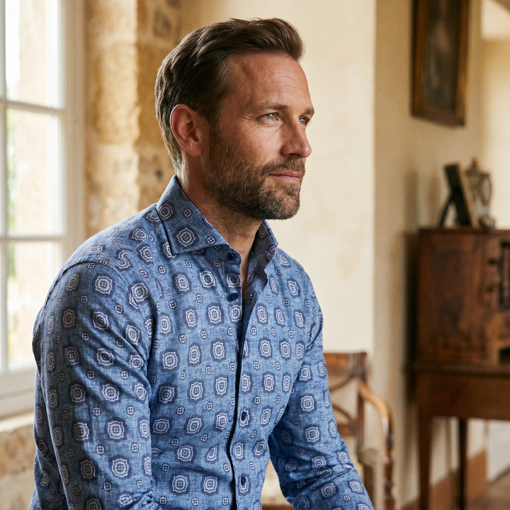 Modern 4Flex Stretch Knit Shirt, worn — Emanuel Berg