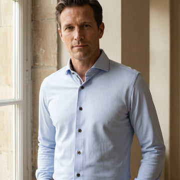 Modern 4Flex Stretch Knit Shirt, worn — Emanuel Berg
