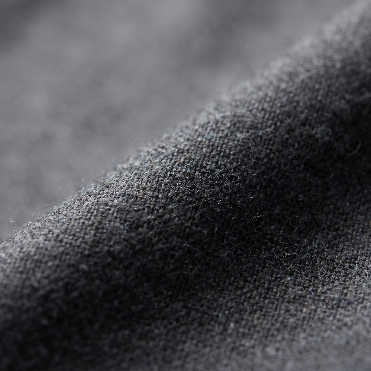 Wool Flannel D-Constructed Shirt Jacket in Charcoal — Emanuel Berg