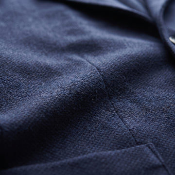 Wool D-Construcred Shirt Jacket fabric detail (53% lyocell, 47% wool) — Emanuel Berg