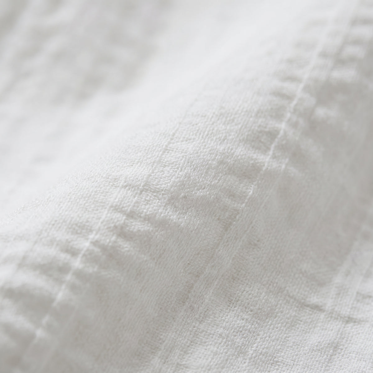 Seersucker Deconstructed Shirt Jacket in White — Emanuel Berg