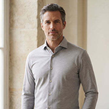 Modern 4Flex Stretch Knit Shirt, worn — Emanuel Berg