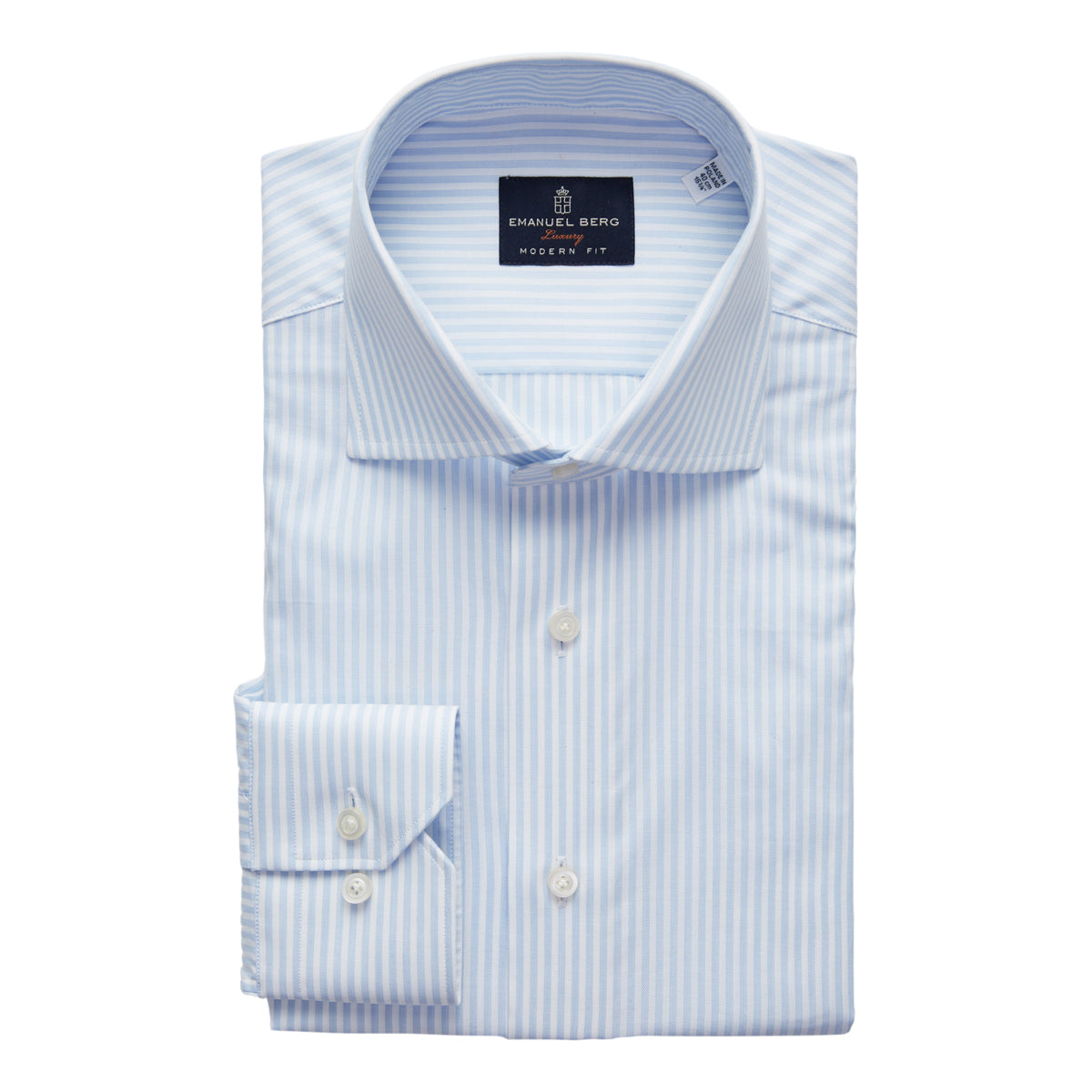 Yoga Twill Premium Stretch Shirt in Light Pastel Blue — Emanuel Berg
