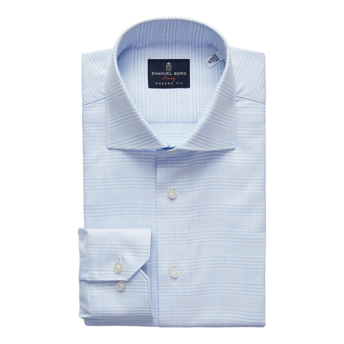 Yoga Twill Premium Stretch Shirt in Light Pastel Blue — Emanuel Berg