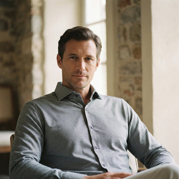 Modern 4Flex Stretch Knit Shirt, worn — Emanuel Berg
