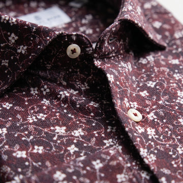 Modern 4Flex Stretch Knit Shirt fabric detail (89% cotton, 11% elastane) — Emanuel Berg