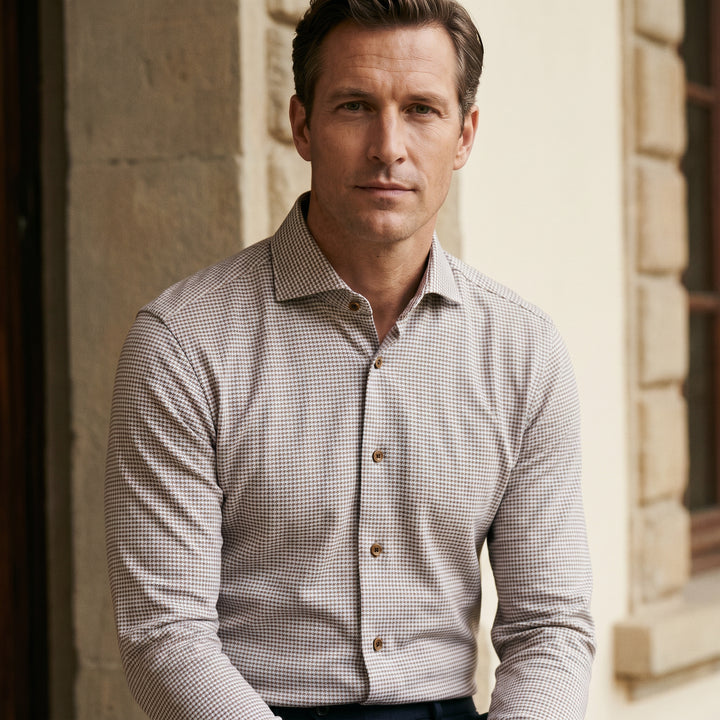 Modern 4Flex Stretch Knit Shirt, worn — Emanuel Berg