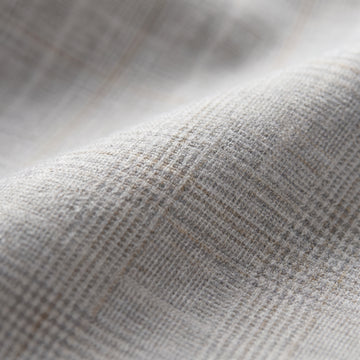 Prince Of Wales Luxe Flannel Shirt fabric detail — Emanuel Berg