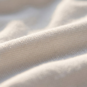 Jacquard Luxe Knit Polo fabric detail (100% cotton) — Emanuel Berg