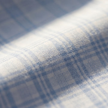 Checked Yoga Twill Premium Stretch Shirt fabric detail (100% cotton) — Emanuel Berg