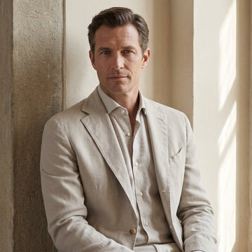 Washed Cotton Deconstructed Soft  Jacket, worn — Emanuel Berg