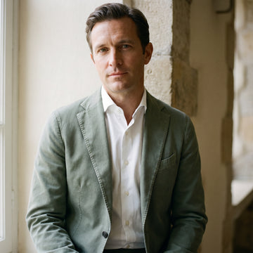 Washed Cotton Deconstructed Soft  Jacket, worn — Emanuel Berg