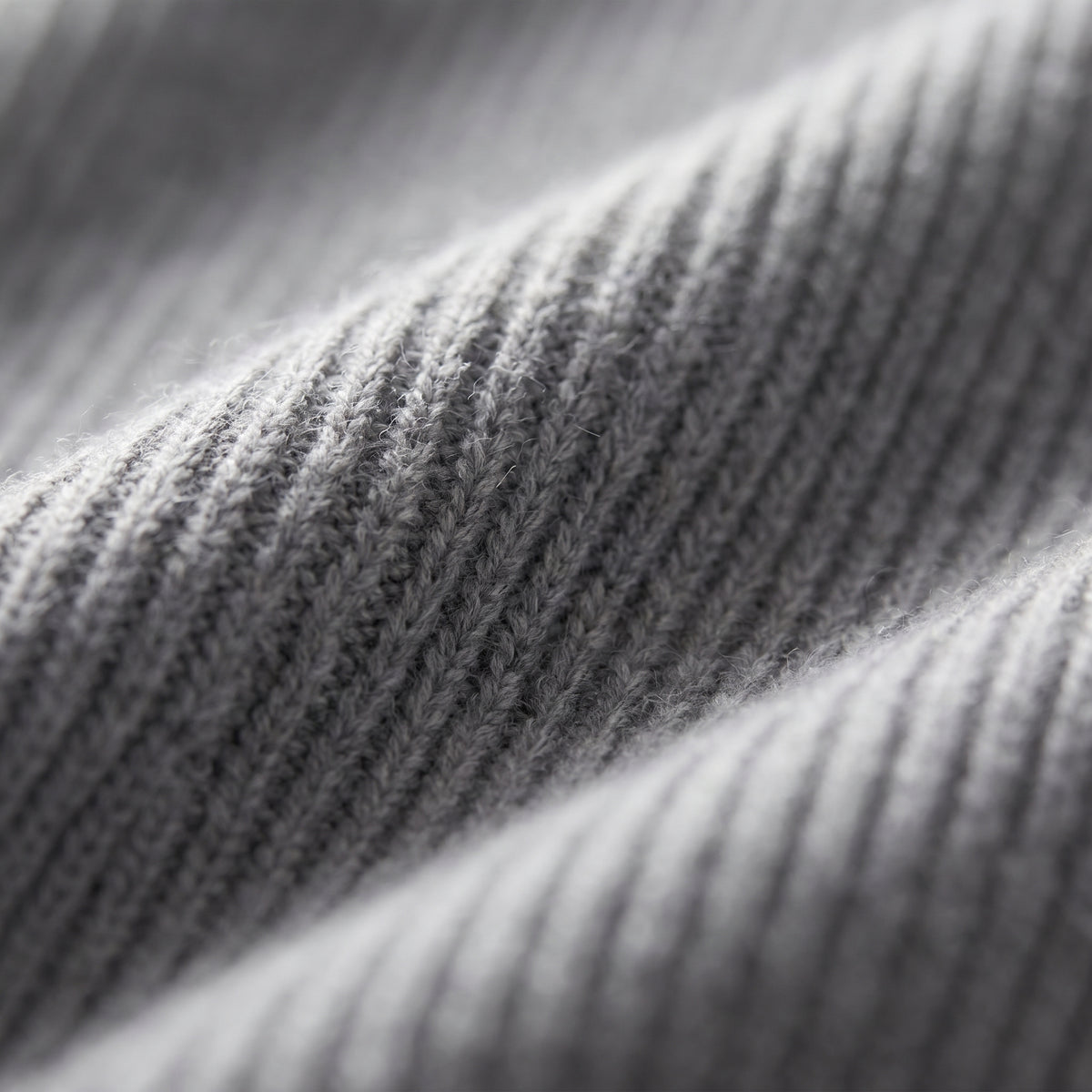 Mixed Panel Merino Zip Cardigan in Medium Grey — Emanuel Berg