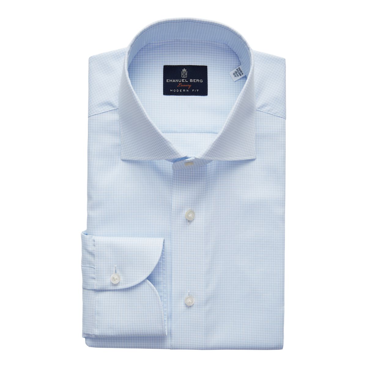 Yoga Twill Premium Stretch Shirt in Light Pastel Blue — Emanuel Berg