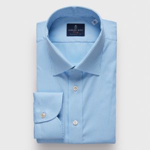 Emanuel Berg Prince of Wales, Blue Checked Shirt