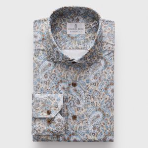 Emanuel Berg Byron, Paisley Pattern 4Flex Shirt