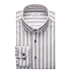 Emanuel Berg Byron, Grey Striped 4Flex Shirt