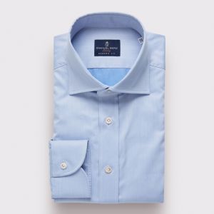 Emanuel Berg Cannes, Light Blue Twill Shirt