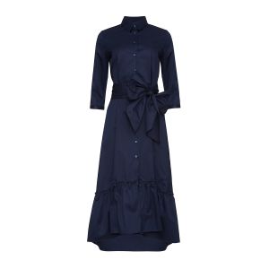 ÉMANOU ANGEL, Navy Blue Cotton Dress