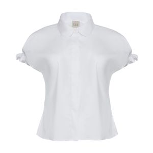 ÉMANOU DARIA, White Short Sleeve Shirt